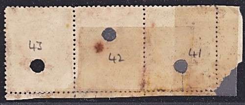 1909 BSAC 7/6 Printer`s File Copy Triplet Proof with Punch Holes - RARE