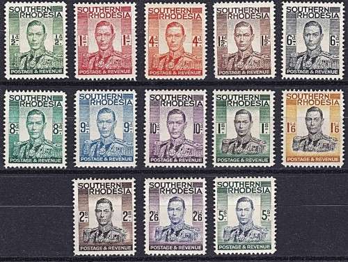1937 S.Rhodesia KGVI Full MM(*) Set *** CV  R1,795 ***