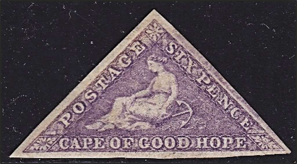 1863 CoGH (CC.16) 6d Bright Mauve MM(*) - 3 Good Margins  *** CV  R18,000 ***