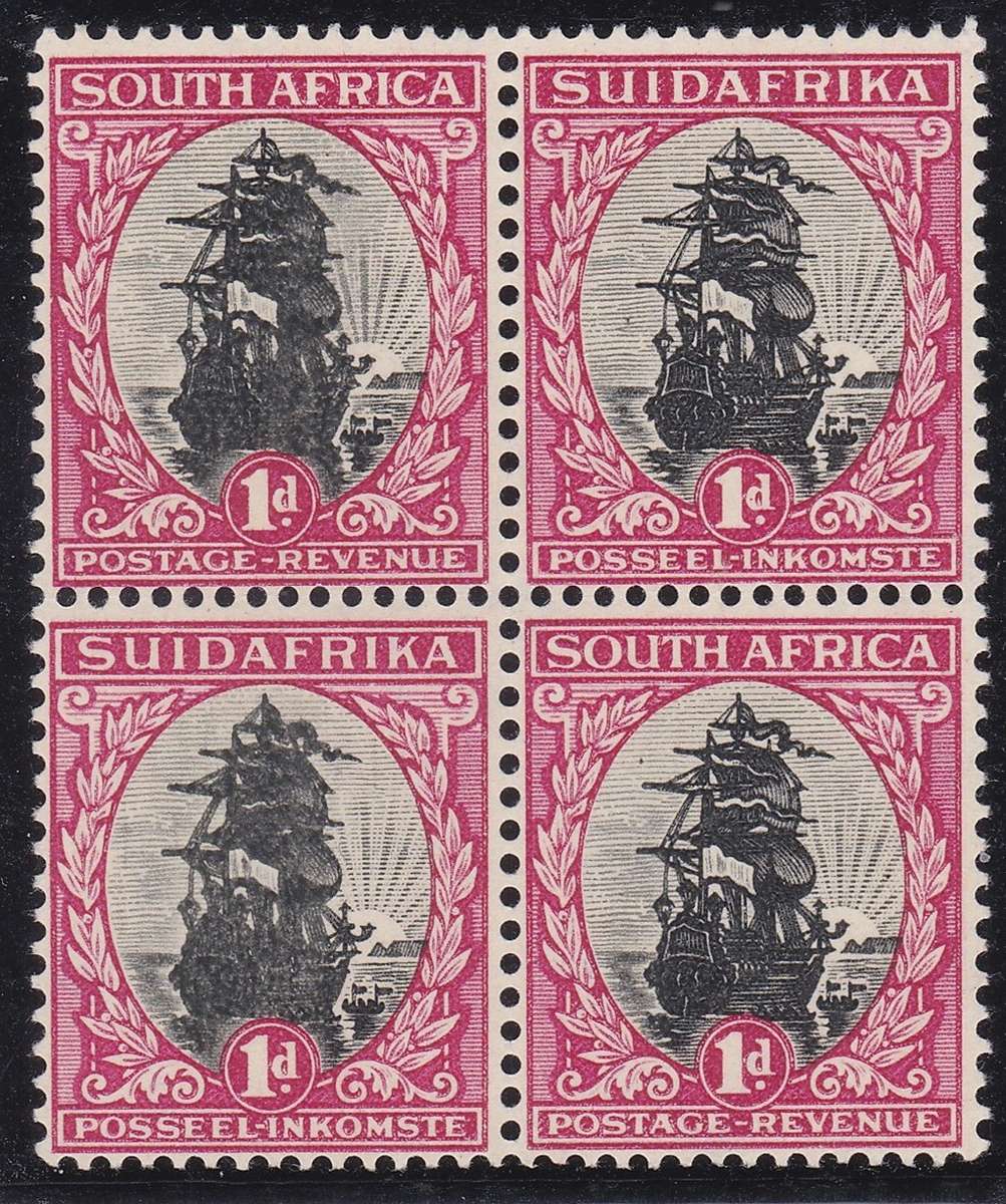 1930 Union 1d DARMSTADT TRIALS MM/UMM on Gummed Paper, Springbok Head *** RARE ***