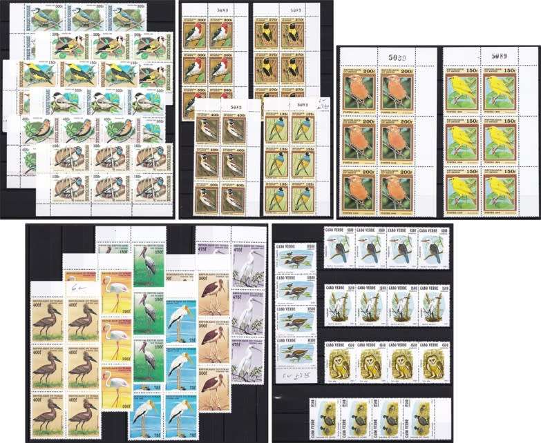 Large Bird Thematic Collection in UMM(**) Blocks *** High CV Lot ***