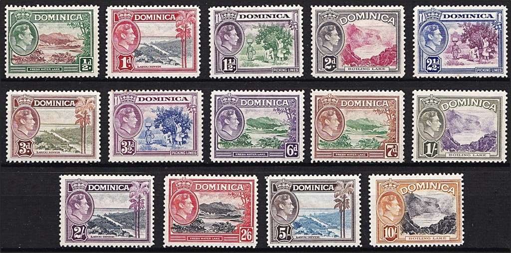 1938 Dominica KGVI Full MM(*) Set *** CV  R1,600+ ***