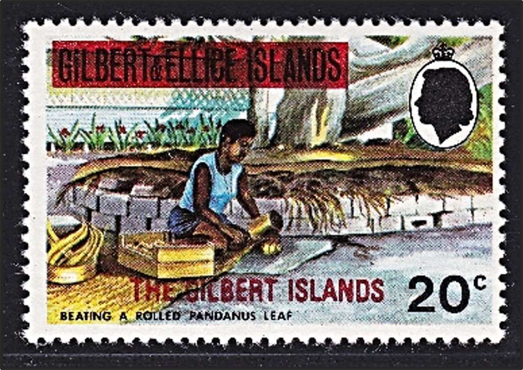 1976 Gilbert Islands Overprint SG.18W with Wmk to Right(From Back)  *** CV  R1,500+ ***