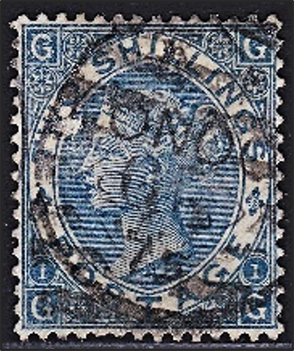 1867 GB QV 2/- Deep Blue SG.119 Used  *** CV  R5,000+ ***