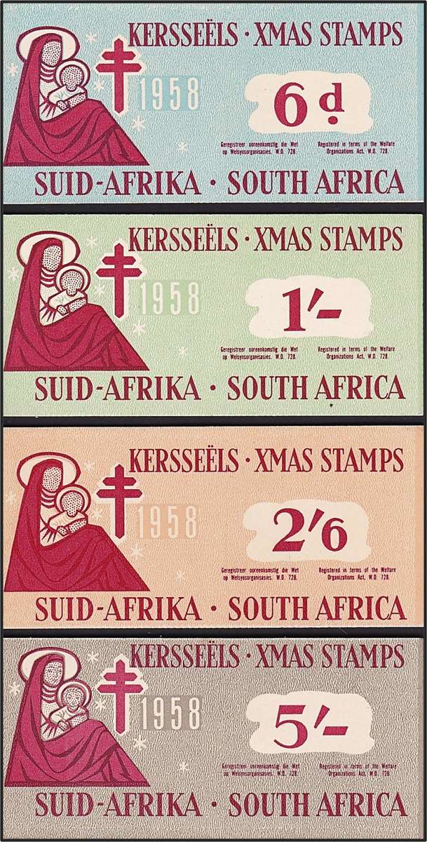 1958 Union Christmas Unexploded Booklets with Scarce 2/6 & 5/-