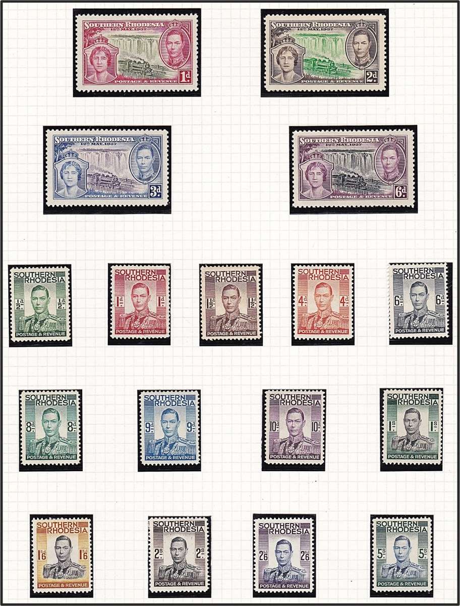 1932/53 S.Rhodesia MM(*) All Issues from CC.30-79 including KGVI Set  *** CV  R3,445 ***