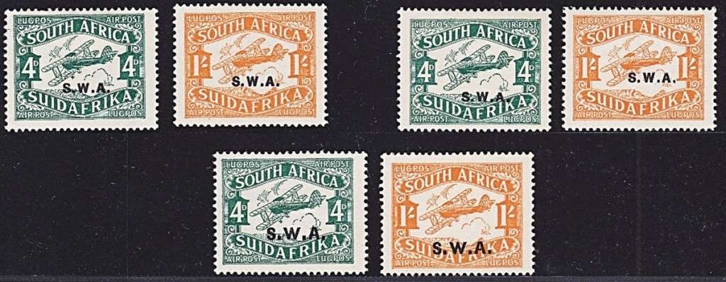 1930 SWA Airmail All Three(3) Settings MM(*) CC.95/100