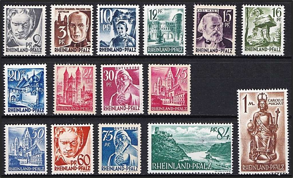 1947 Baden, Rheinland Pfalz & Wurttemberg Mint(*) Sets
