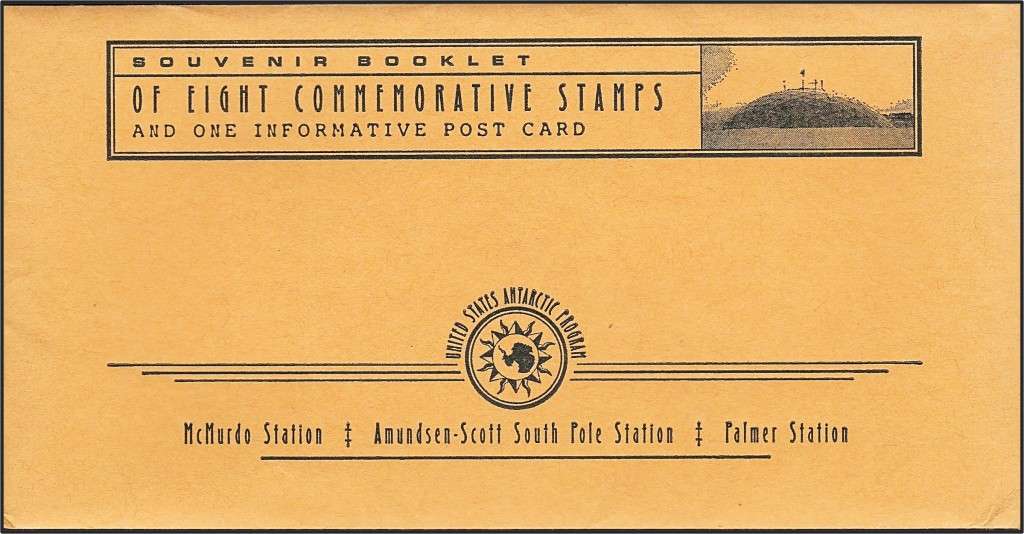 US Antarctic Program Souvenir Booklet with 8 Stamps & Post Card - Great Thematic