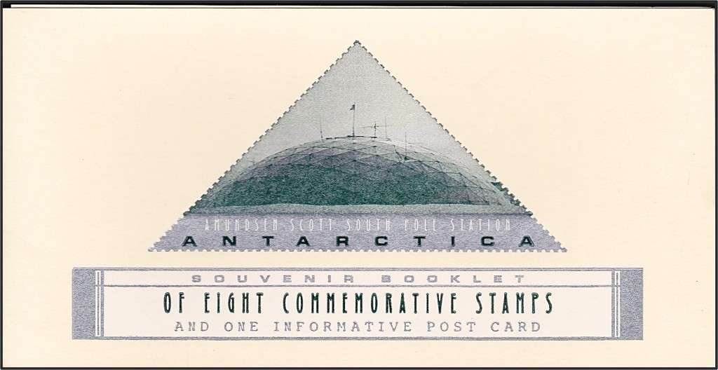 US Antarctic Program Souvenir Booklet with 8 Stamps & Post Card - Great Thematic