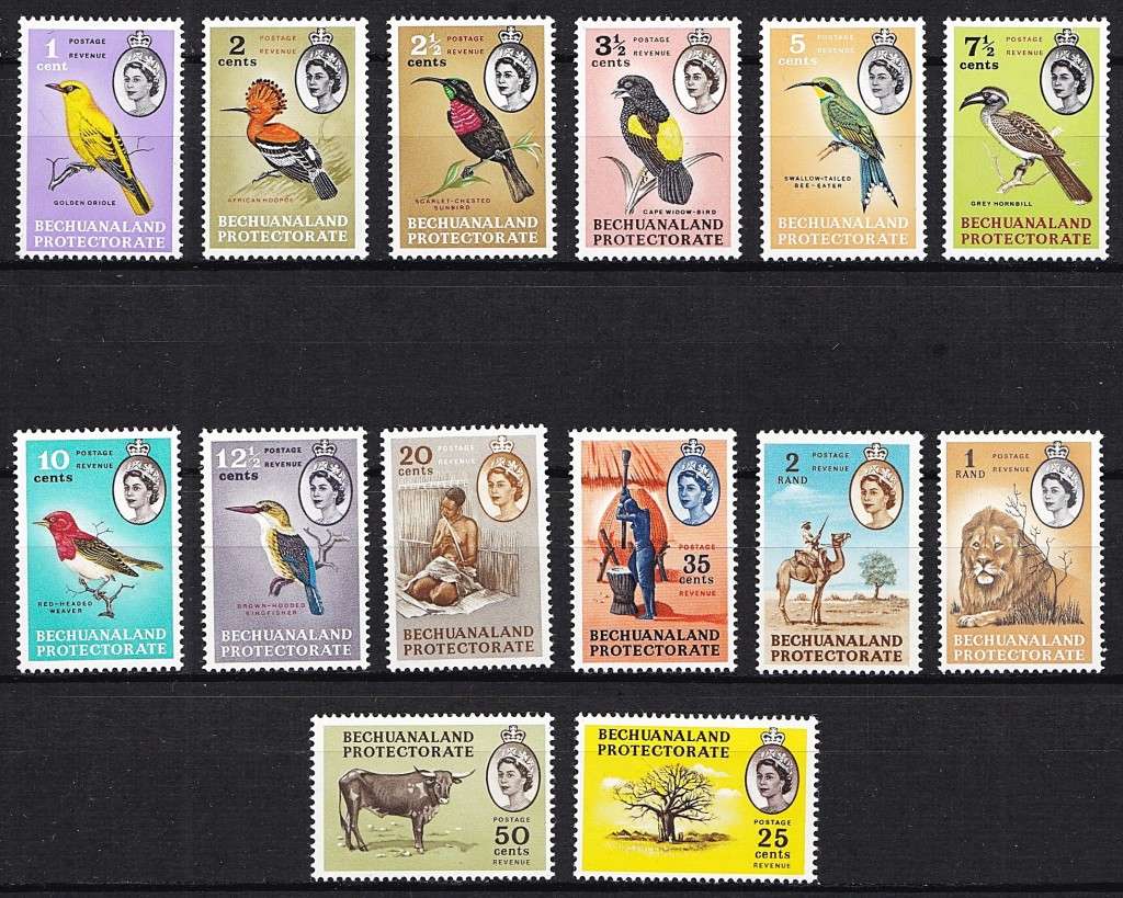 1961 Bechuanaland QEII  MM(*) Set  @ CV  R2,535