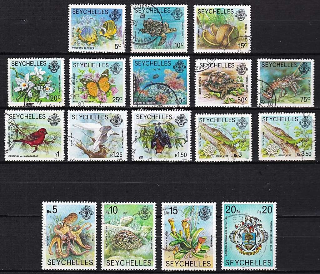 1977 Seychelles Marine Life Full VFU Set - Nice Thematic!