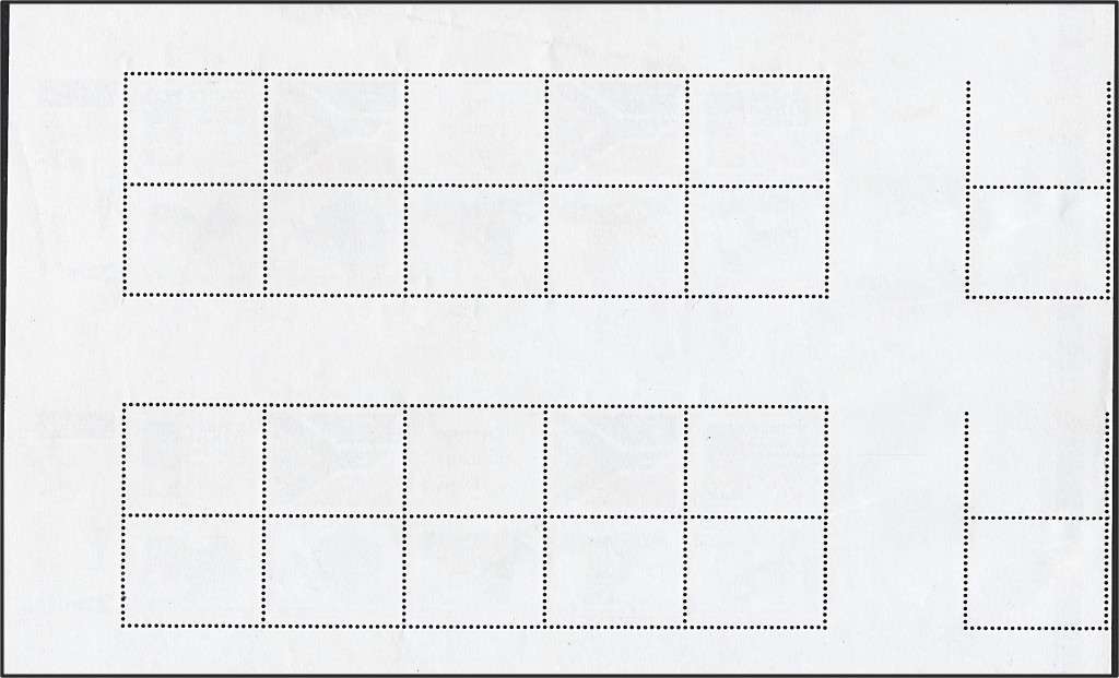 1996 RSA Indaba Booklet Pane Uncut with Extra Perforations to Left - Great Item!