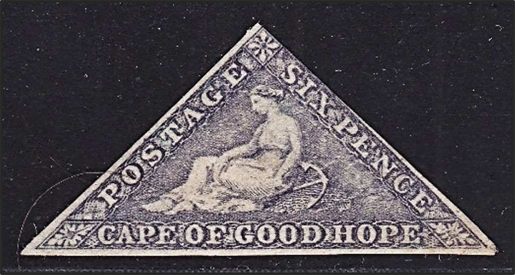 1853 CoGH 6d Slate Purple MINT(*) SG.7d/CC.7d CERTIFIED, 1 Margin Thinning @ CV  R32,000