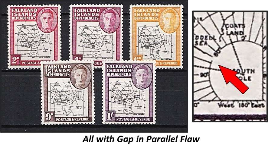 1946 Falklands MM(**) Sets-S/Sets SG.1/8, SG.9/12 & SG.3a/8a - Gap in Parallel Flaws @ R2,150+