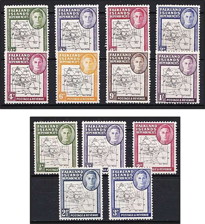 1946 Falklands MM(**) Sets-S/Sets SG.1/8, SG.9/12 & SG.3a/8a - Gap in Parallel Flaws @ R2,150+