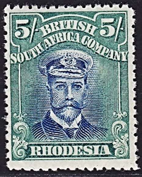 1913 BSAC 5/- Admirals Die.III CC.275 Fresh Colour, MM(*) - Very Light Gum Toning @ CV  R5,000