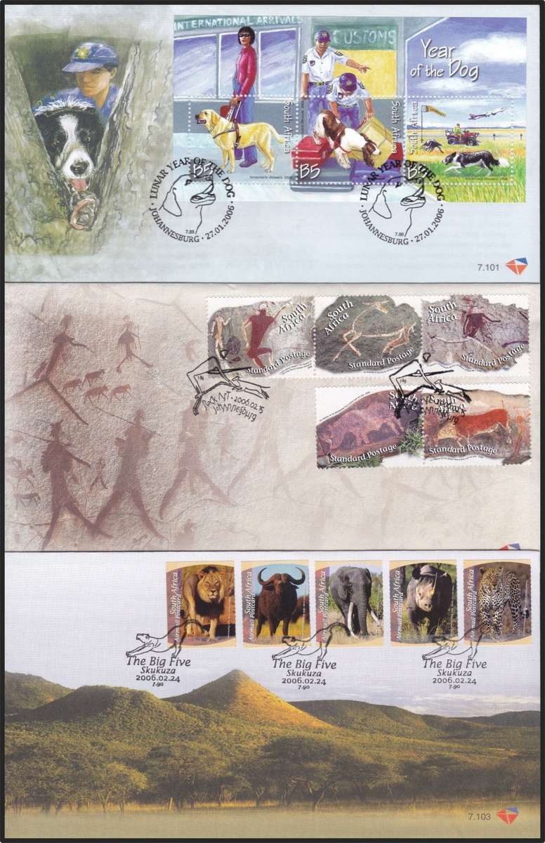 2006 RSA FDCs No.7.101-7.116 @ CV  R1,195