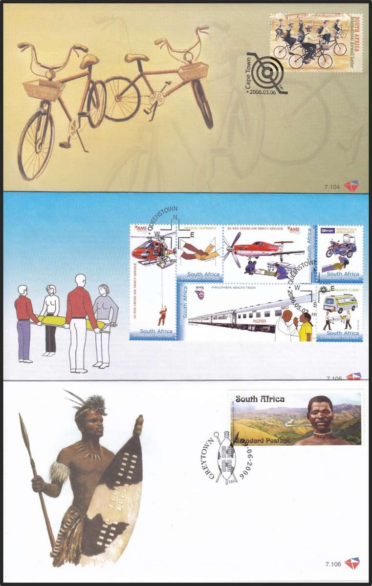 2006 RSA FDCs No.7.101-7.116 @ CV  R1,195