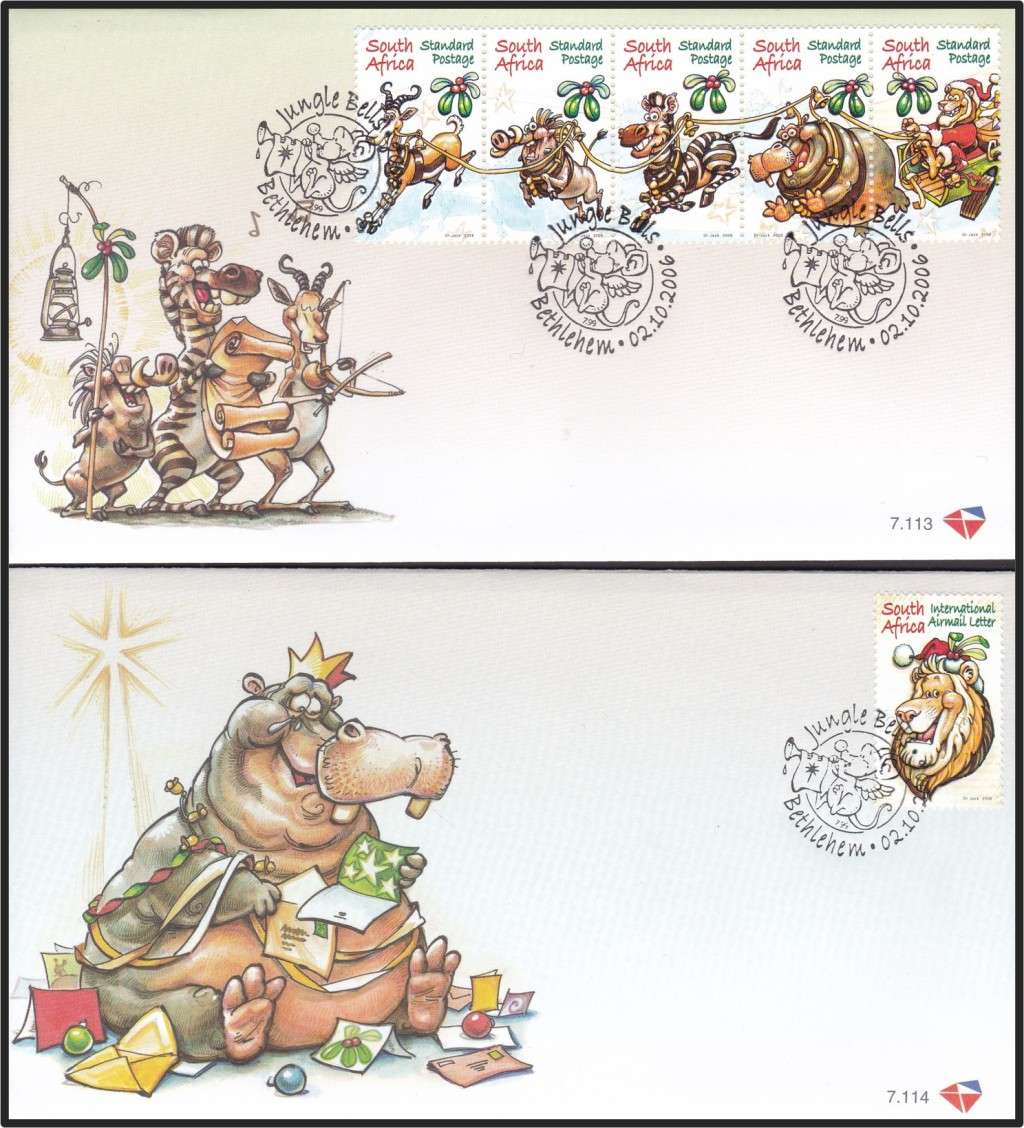 2006 RSA FDCs No.7.101-7.116 @ CV  R1,195