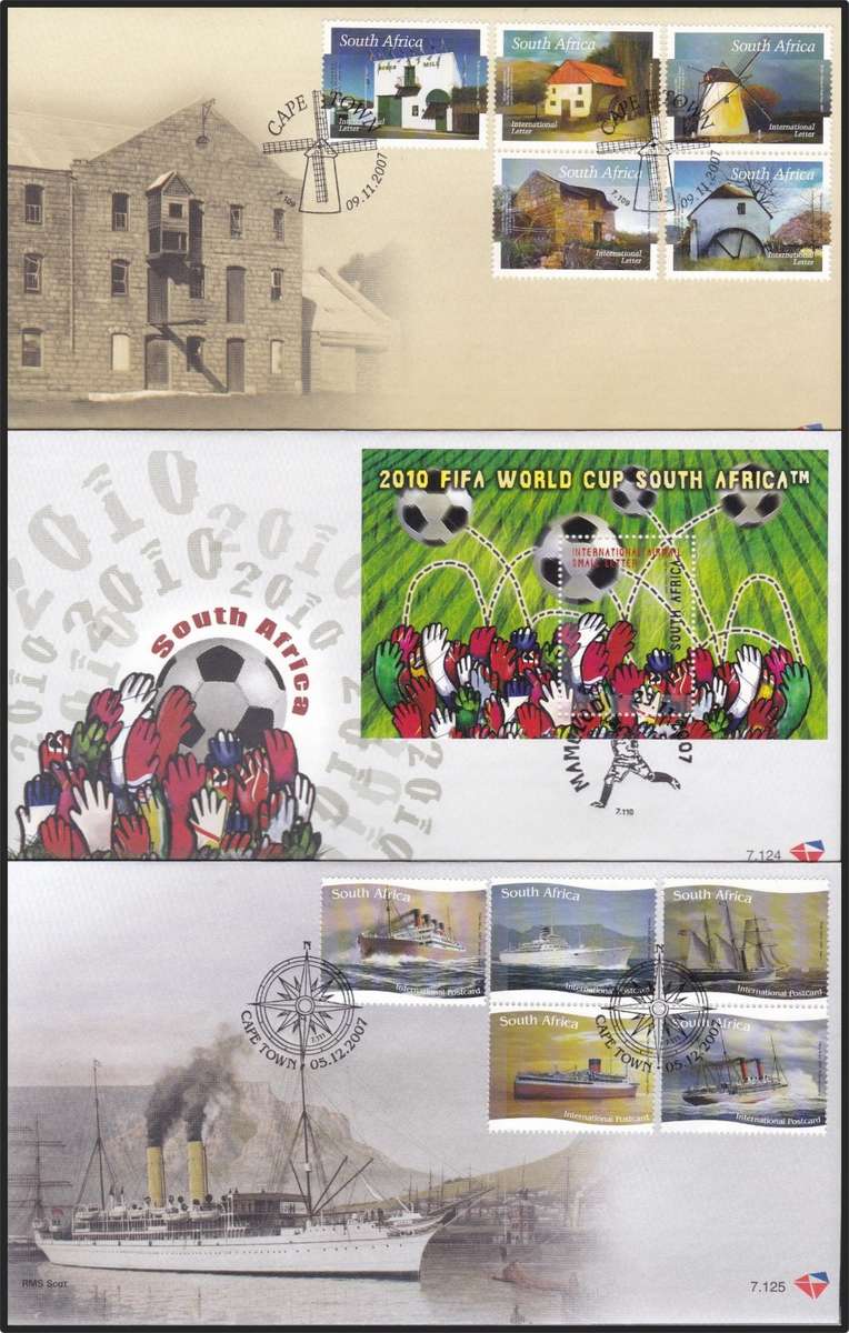 2007/8 RSA FDCs No.7.117-7.1141 @ CV  R1,840