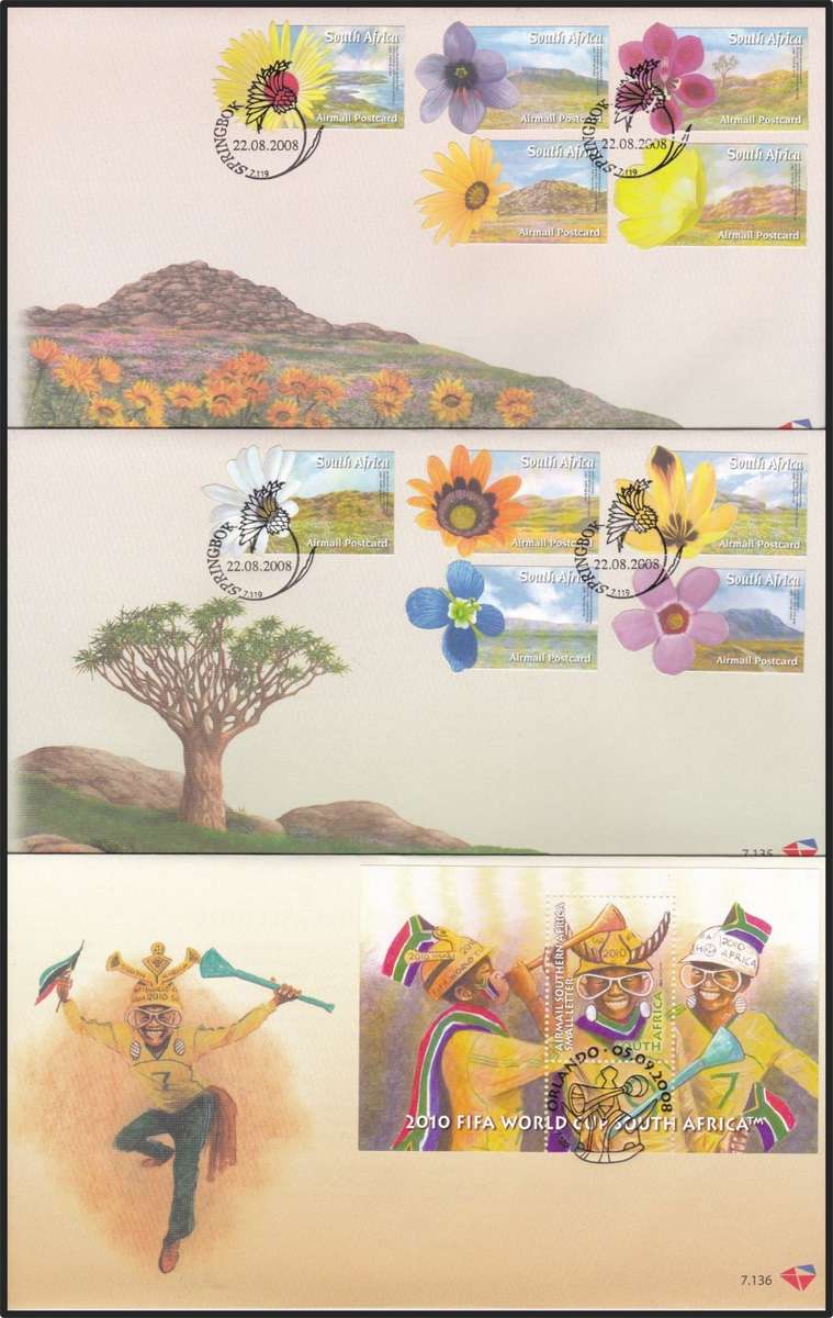 2007/8 RSA FDCs No.7.117-7.1141 @ CV  R1,840