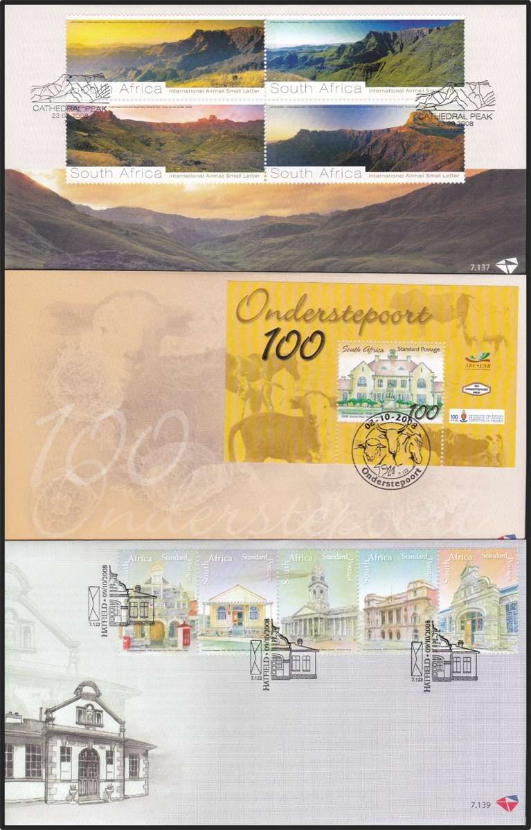 2007/8 RSA FDCs No.7.117-7.1141 @ CV  R1,840