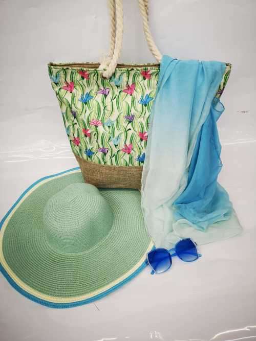 STRAW HAT WITH ACCESSORIES!!