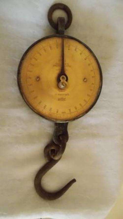 SALTER'S SPRINGBALANCE SCALE TO WEIGHT 300lb BRASS FACE
