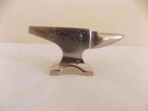 MINIATURE ANVIL CHROME PLATED BRASS
