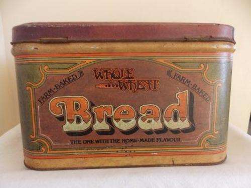 VINTAGE WHOLE WHEAT FARM BAKED BREAD TIN