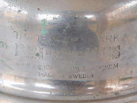 PRIMUS NO 1020 KEROSENE LAMP MADE IN SWEDEN WITH JENAER SUPRAX SCHOTT MAINZ GLASS INTACT