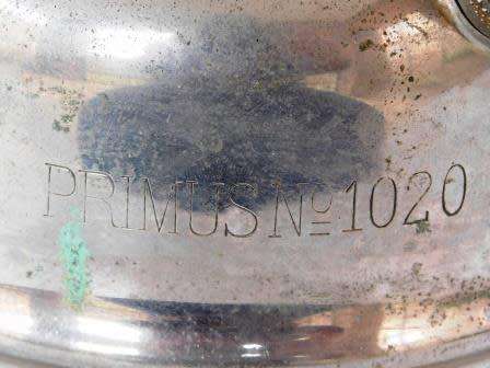 PRIMUS NO 1020 KEROSENE LAMP MADE IN SWEDEN WITH JENAER SUPRAX SCHOTT MAINZ GLASS INTACT