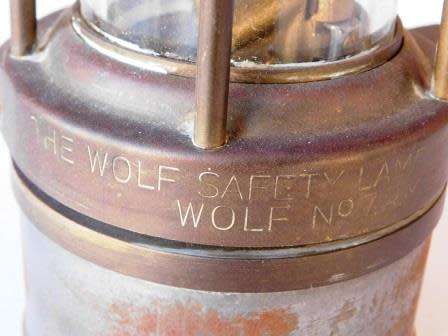 VICTOR KENT G.M.E.F. NO 1 SHEFFIELD THE WOLF NO 7 R.M.B.S. SAFETY MINING LAMP NOT TESTED