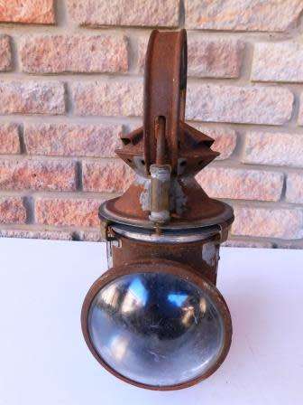 SA RAILWAYS LAMP WITH BLUE AND RED LENSES IN TACT