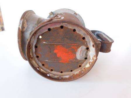 SA RAILWAYS LAMP WITH BLUE AND RED LENSES IN TACT