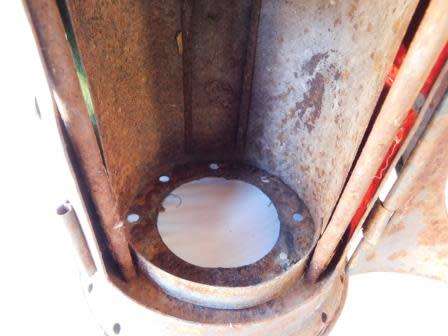 SA RAILWAYS LAMP WITH GREEN AND RED LENSES - RED LENS CRACKED