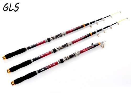 Beautiful High Performance 99% Carbon Fiber Telescopic Fishing Rod 2.4m