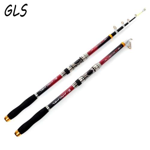 Beautiful High Performance 99% Carbon Fiber Telescopic Fishing Rod 2.4m