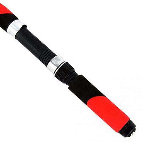 Aluminum Portable Telescopic Fishing Rod Glass Fiber Fishing Pole 2.1m