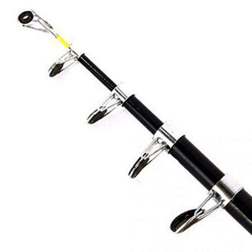 Aluminum Portable Telescopic Fishing Rod Glass Fiber Fishing Pole 2.1m