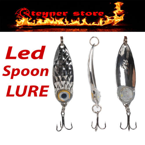 *Local stock* Fishing LED Spoon lure bait