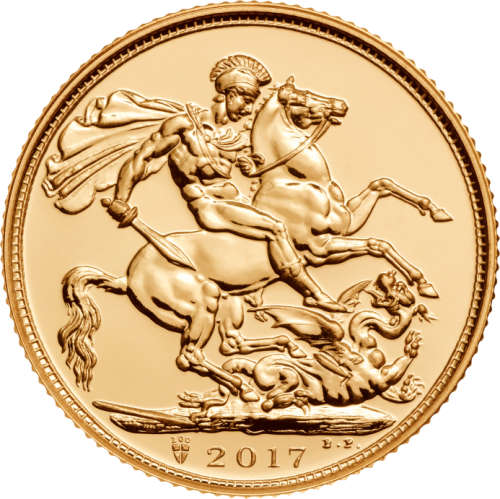 # FULL GOLD SOVEREIGN 2017 BU (200th Anniversary Privy Mark) #