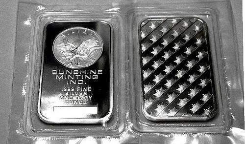 ### 10 x 1oz Sunshine Mint Bars, 99.9% Pure Silver ###