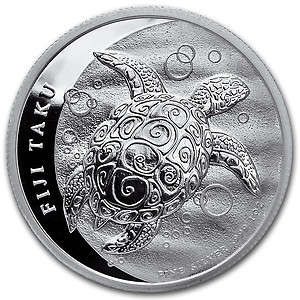 2013 1oz Fiji Silver Taku 99.9%
