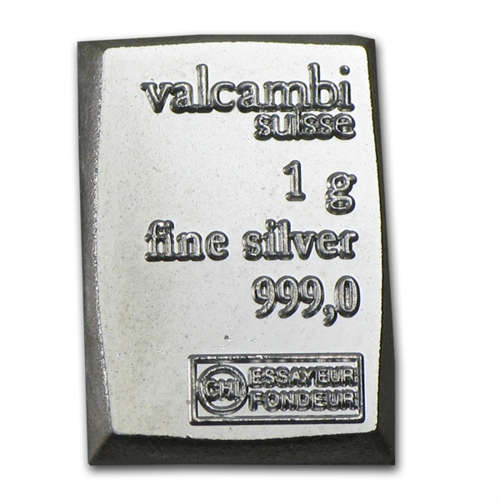 ### 1 GRAM Silver Bar from Switzerland (99.9% pure)