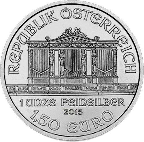 2015 Austrian Silver Philharmonic 1 oz BU