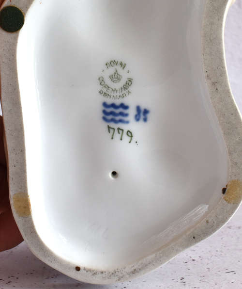 Royal Copenhagen Milkmaid Feeding Cow Figure