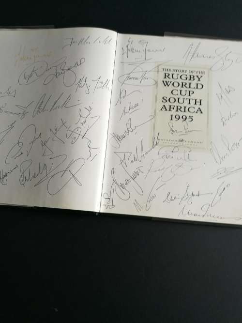 The Story of the Rugby World Cup 1995 """SIGNED BY THE 1995 SPRINGBOK TEAM"""