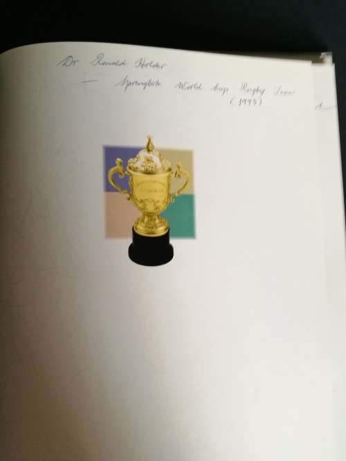 The Story of the Rugby World Cup 1995 """SIGNED BY THE 1995 SPRINGBOK TEAM"""